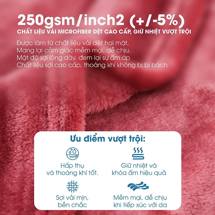Mền tuyết NIN HOUSE 100% Microfiber 1m3x2m mới 2024, chăn hè cao cấp mịn màng, chăn lông tuyết nhung nhiều màu