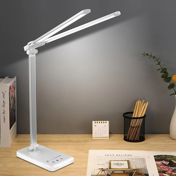 Đèn Bàn Học LED Đọc Sách Làm Việc Chống Cận Bảo Vệ Mắt - Cảm Ứng 5 Cấp Độ Điều Chỉnh  - Điều Chỉnh Vùng Sáng - Gấp Gọn Tiện Lợi