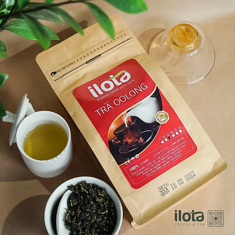 Trà Ô long (Oolong) ILOTA Bảo Lộc nguyên vị, pha trà trái cây ủ lạnh