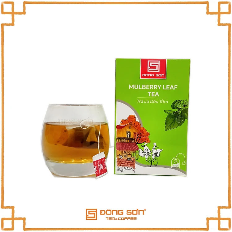 Trà Lá Dâu Tằm túi lọc [ 25 Túi x 2gr ] - Trà sức khỏe, Hỗ trỡ giấc ngủ, đẹp da - Đông Sơn