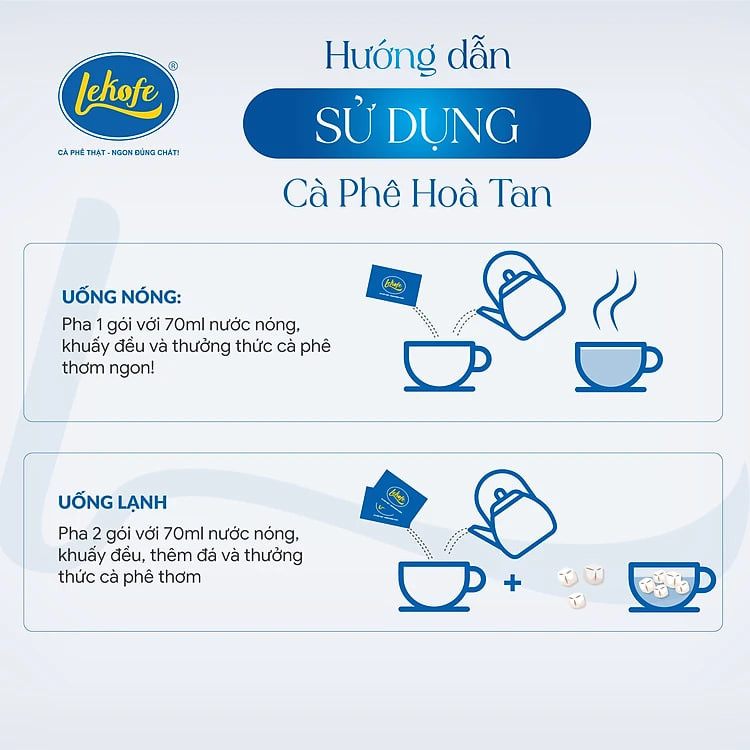 Cà phê hòa tan vị dừa 4in1 Lekofe 100% cà phê nguyên chất Đậm vị cà phê béo vị dừa Túi 24 gói 432g