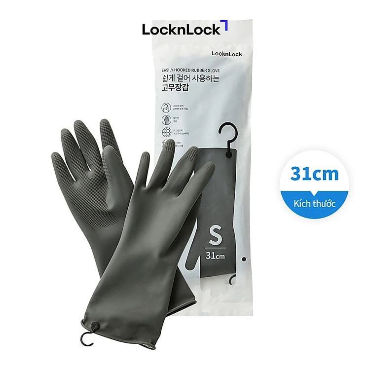 Găng tay cao su tự nhiên Lock&Lock ETM830 (có móc treo)