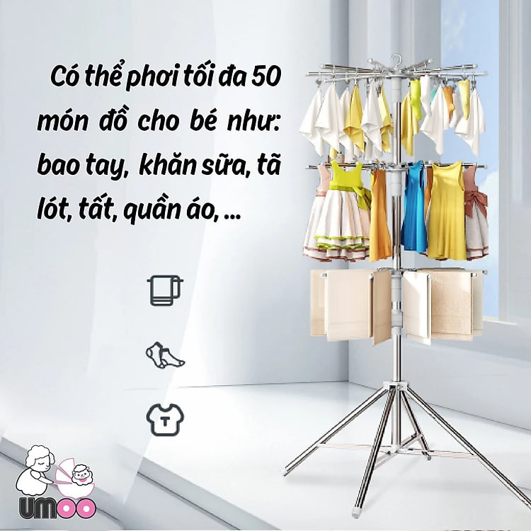 https://tiktokshop-seller-vn.com/Giá phơi đồ Inox đứng 56 móc kẹp chính hãng Pier