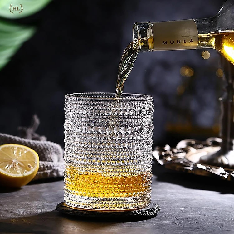 BỘ 6 LY TT CHUYÊN DỤNG CHO COCKTAIL 400ML | CỐC THỦY TINH HỌA TIẾT NỔI CAO CẤP | Ly 400ml dáng trụ Decor 2022