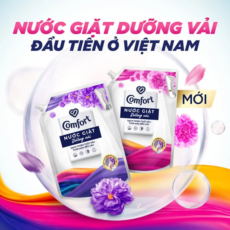 Nước Giặt Comfort Dưỡng Vải Đa Năng - Hương Thanh Lịch Túi 3.8KG