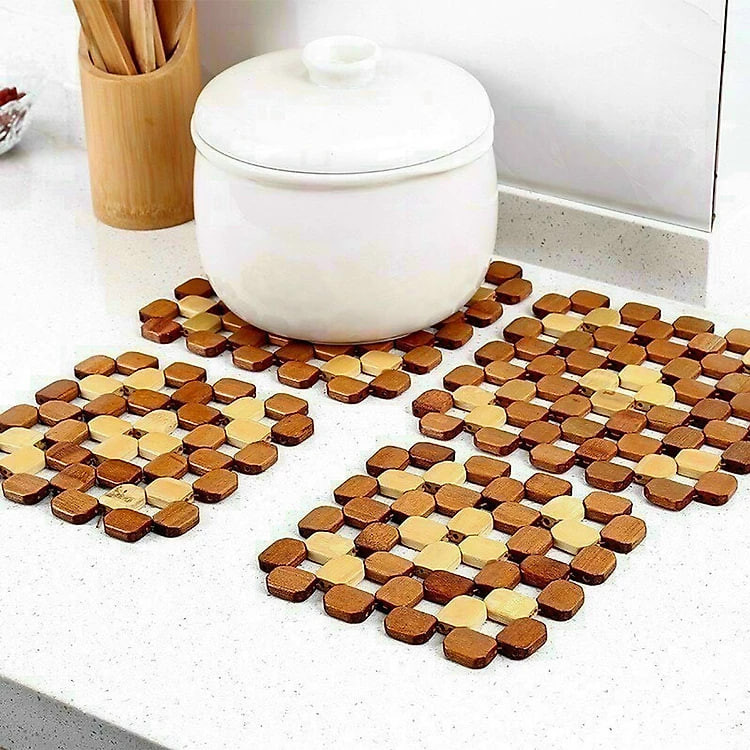 Combo 2 Rế Đế Lót Nồi, ấm Bằng Trúc Chịu Nhiệt Tốt Rất Tiện Dụng, chống trơn trượt