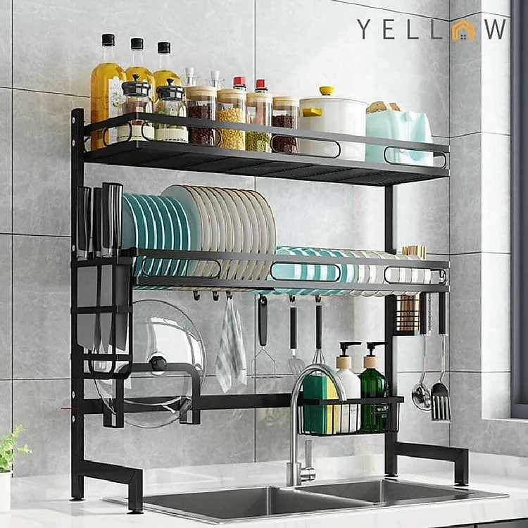 Kệ chén bát thông minh chất liệu inox cao cấp không han gỉ 1 tầng tiết kiệm không gian gia đình
