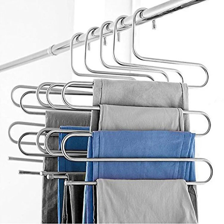 Bộ 3 móc treo quần áo, khăn 5 tầng thông minh tiện dụng