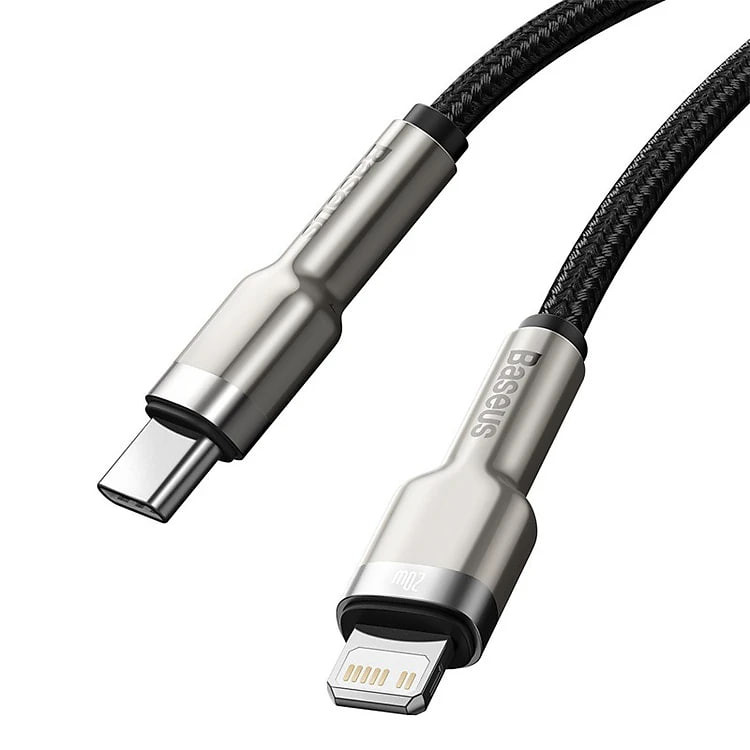 Cáp sạc nhanh PD20W truyền dữ liệu Baseus Metal Data Type-C sang iPhone ( 2 size ) - Hàng chính hãng