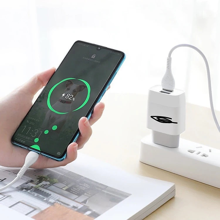 Sản phẩm phụ kiện điện thoại -Bộ sạc nhanh , cóc sạc nhanh C73 -12 W , 2,4A với 2 cổng sạc và dây dài 1m  cao cấp ,,  nhanh hơn gấp 3 lần , nhỏ gọn và tiện lợi  - Hàng nhập khẩu