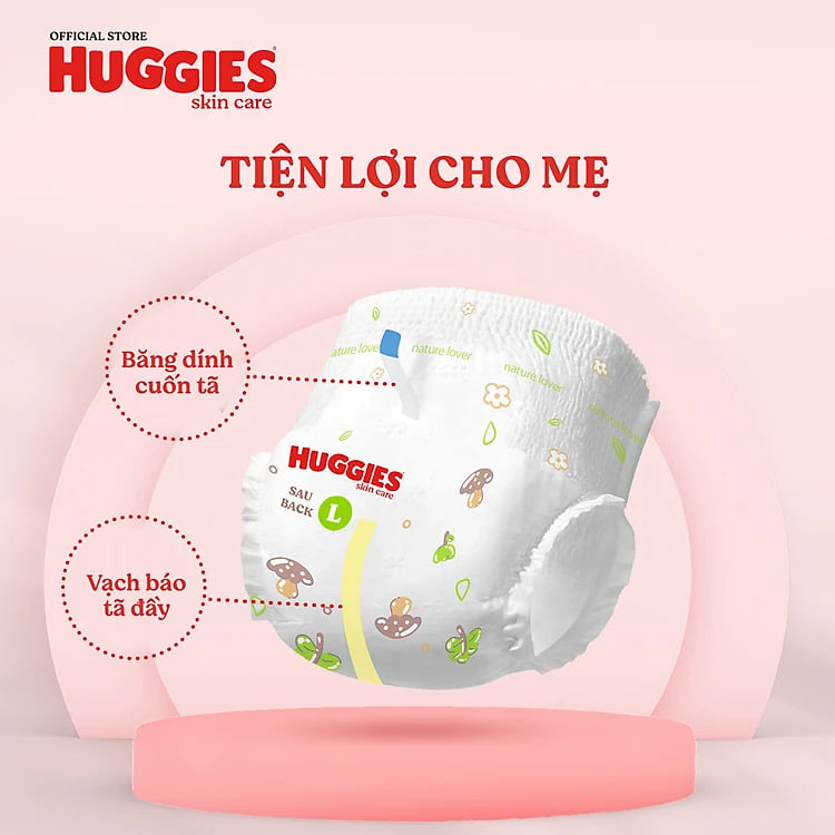 Tã/bỉm quần Huggies Skin Care Mega Jumbo XXL76+4 miếng với tràm trà dịu da