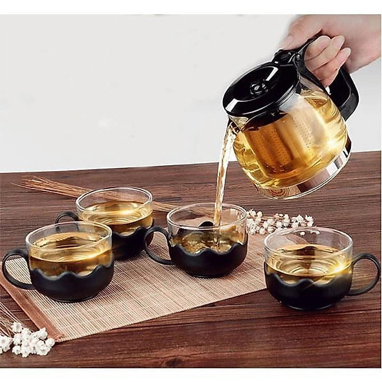 Bộ Ấm Chén Tử Sa Du Lịch Bộ Bình Trà Gốm Sứ 12 Món Tặng Kèm Túi Khăn Lau Cao Cấp