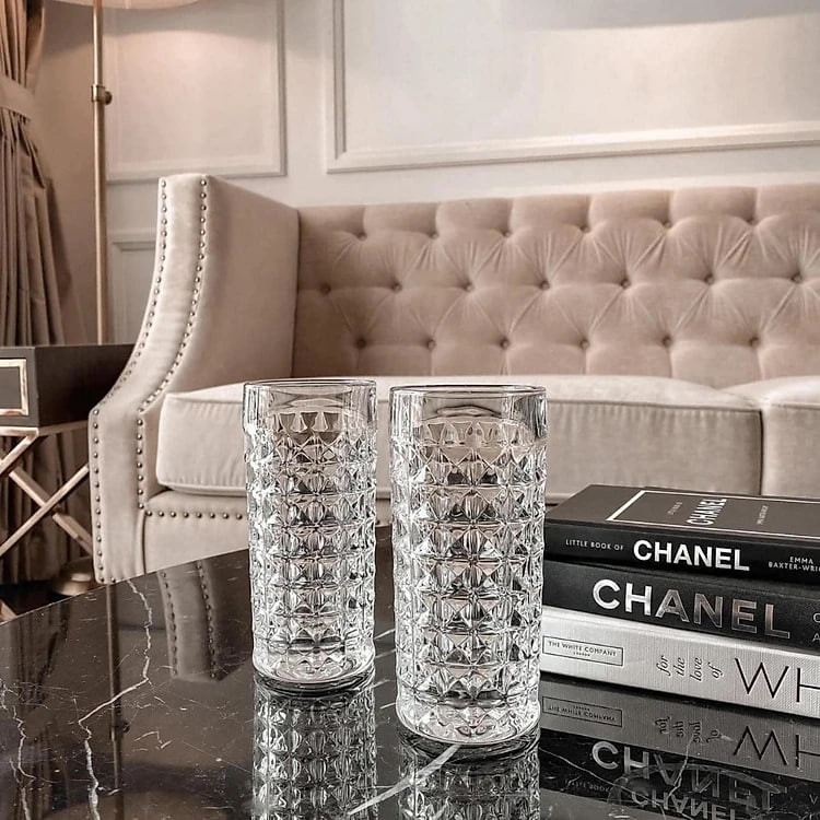 Set 2 cốc Bohemia Diamond 260ml Hàng chính hãng