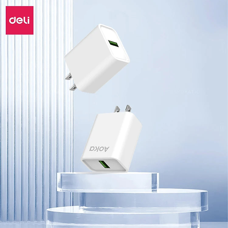 Củ Sạc Nhanh AOKA by Deli 20W Sạc Nhanh Cho Điện Thoại - Siêu Bền Chống Nóng Chống Cháy Nổ hàng chính hãng VS6021