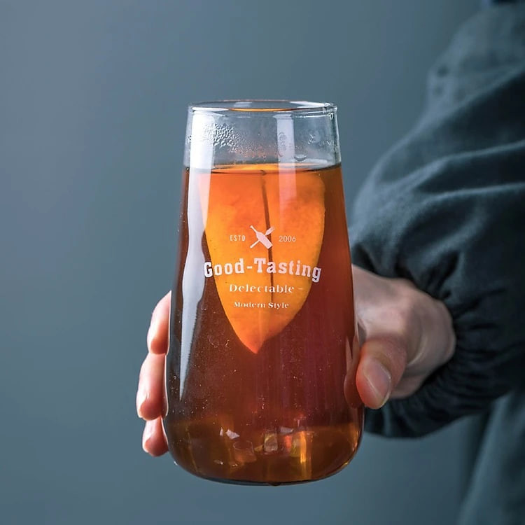 Ly thủy tinh chịu nhiệt cao cấp thân dài phong cách Châu Âu 500ml