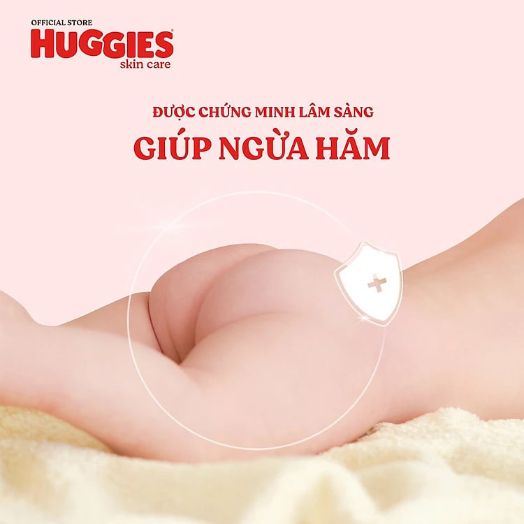 Tã/bỉm quần Huggies Skin Care Mega Jumbo XL84+4 miếng với tràm trà dịu da