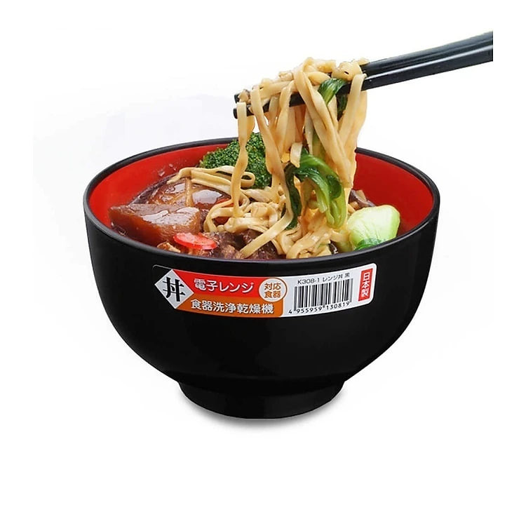 Bát tô Nakaya 420ml - Màu đen lòng đỏ