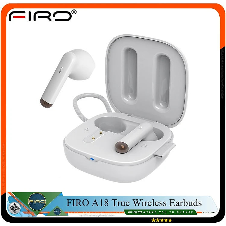 Tai Nghe Bluetooth Không Dây FIRO A18 - Tai Nghe FIRO A18 Bluetooth V5.3 - Điều Khiển Cảm Ứng Thông Minh - Công Nghệ Kháng Nước IPX5 - Tai Nghe Bluetooth Giảm Tiếng Ồn FIRO A18 - Phù Hợp Với Tất Cả Dòng Máy - Hàng Chính Hãng