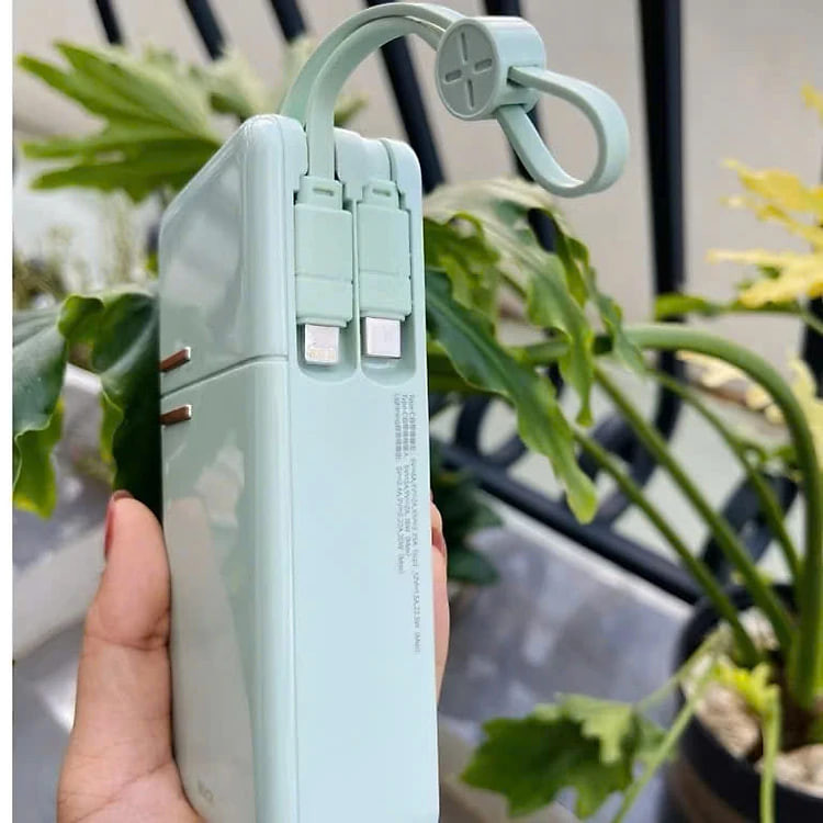 Pin sạc dự phòng Y18 ROCKSPACE sạc nhanh 20000mAh tích hợp dây cáp sạc - Hàng chính hãng bảo hành 12 tháng