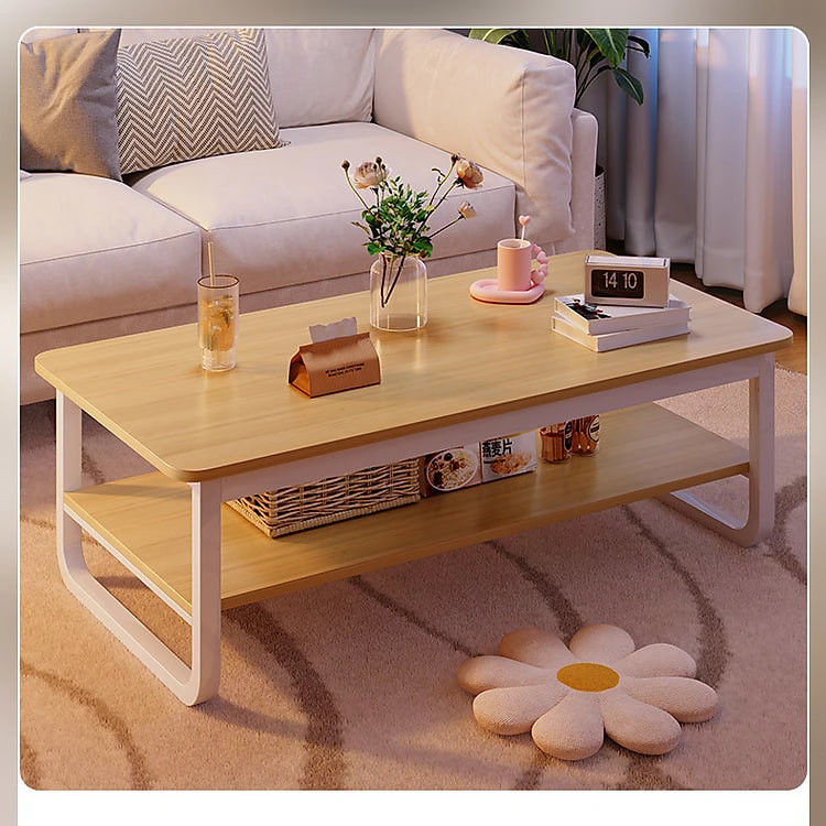 Bàn trà sofa 2 tầng chân uốn phong cách minimalism thương hiệu IGA - GM135