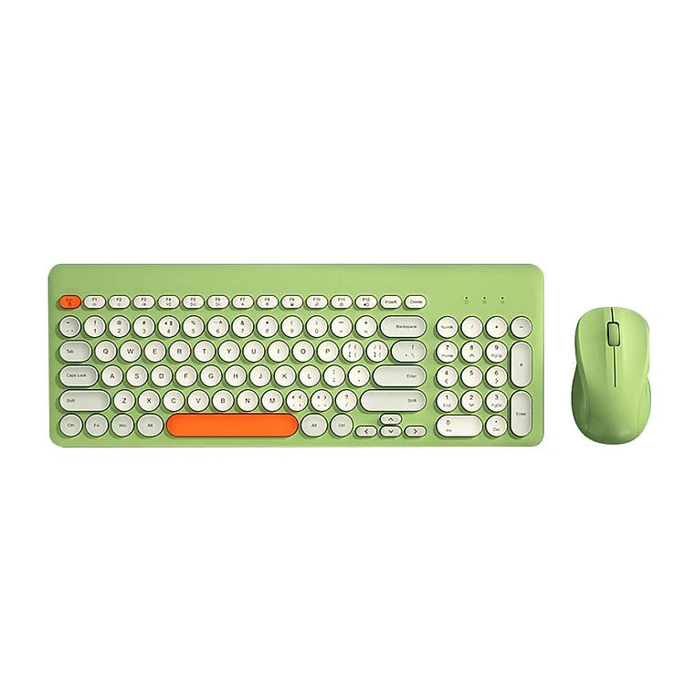 Bộ bàn phím & chuột không dây BOW K221 2.4G 96 phím tròn Keycaps Bàn phím công thái học di động cho IOS / Windows
