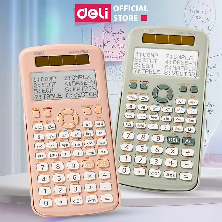 Máy Tính Học Sinh Chuyên Dụng Deli Mới Nhất 417 Chức Năng Dành Cho Học Sinh Cấp 2 3 Thi THPT Quốc Gia Sinh Viên