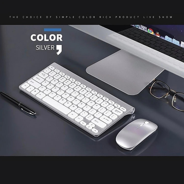 Bàn Phím Chuột không dây W201 nhỏ gọn cho máy tính , Laptop hàng nhập khẩu
