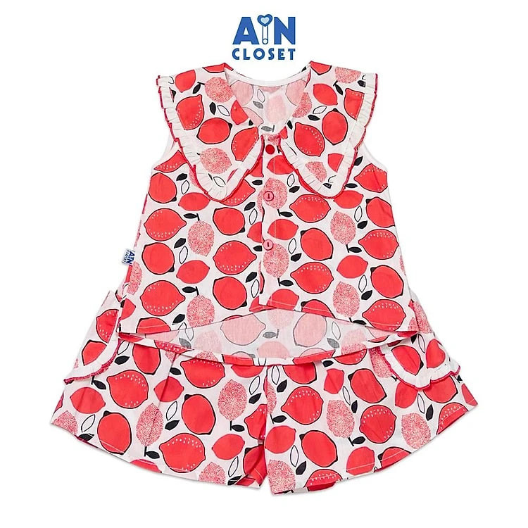 https://tiktokshop-seller-vn.com/Bộ quần áo ngắn bé gái họa tiết Chanh đỏ quần váy cotton - AICDBGZYQMND - AIN Closet
