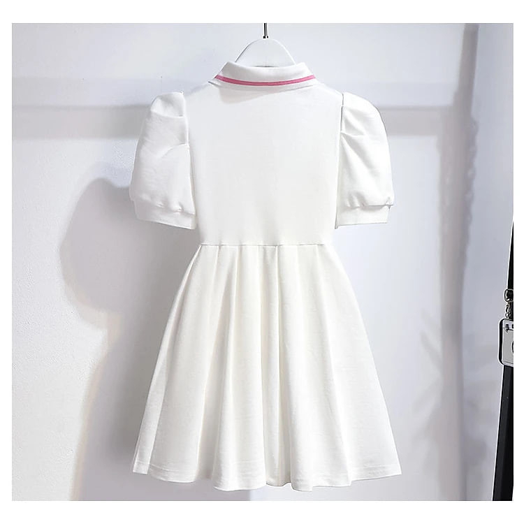 Váy cho bé gái váy polo trẻ em kiểu phương tây Quần áo trẻ em váy bé gái size đại đầm ngắn tay nữ cho bé đến 12t