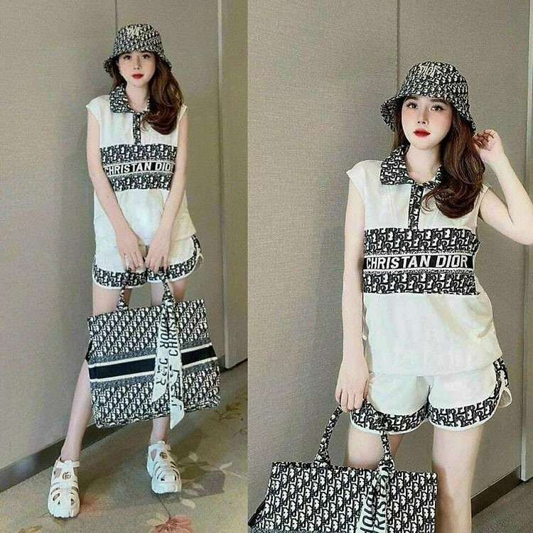 Sét bộ đùi nữ bigsize cổ bẻ áo sát nách siêu xinh, sét bộ đi chơi thể thao, bộ đồ mặc ở nhà mùa hè bao mát mẻ mịn đẹp