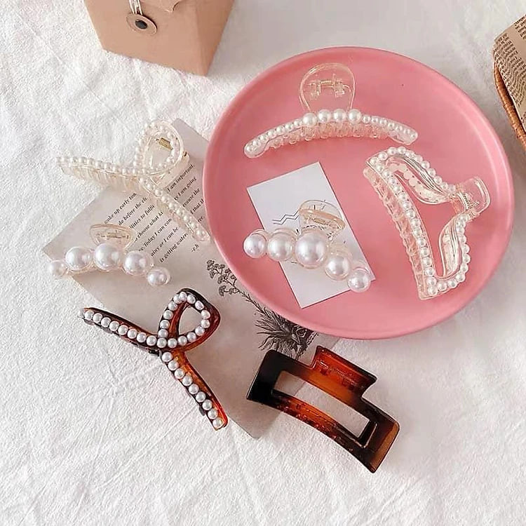 Set 7 Kẹp Tóc Ngoạm Hàn Quốc Hot Hit, 7 Ngoạm Tóc  - giao hình và màu ngẫu nhiên