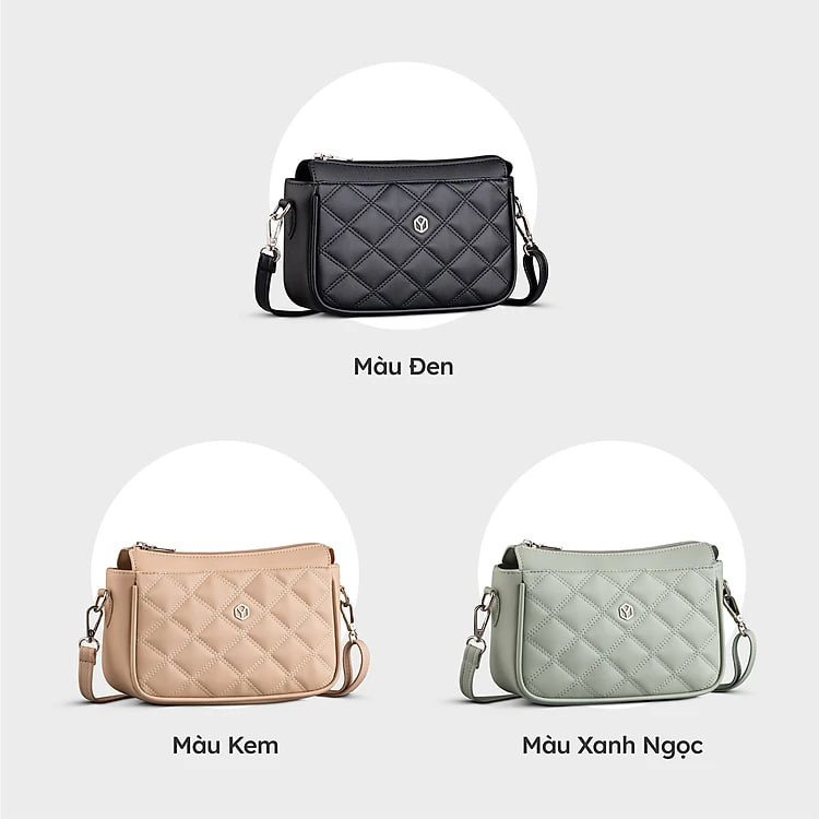 Túi Yuumy ( Thời trang nữ họa tiết trang trí size 22 - Túi đeo chéo da Seasand YN201 )