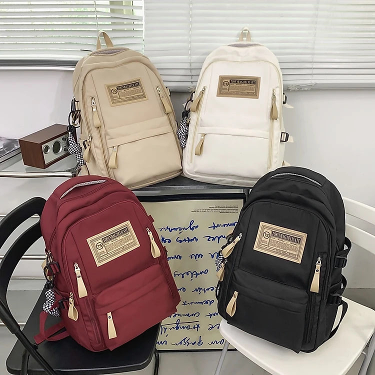 Balo nam nữ Retro BH Kids phong cách Âu Mỹ, vải Oxford chống thấm nước BHS102