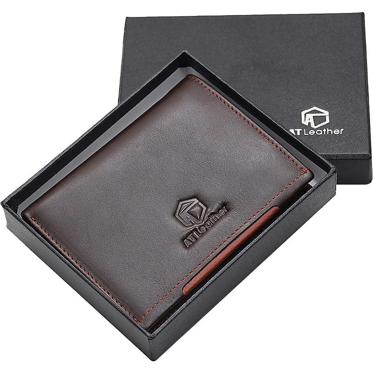 Ví Nam At Leather AT040-N (11.5 x 10 cm) - Nâu
