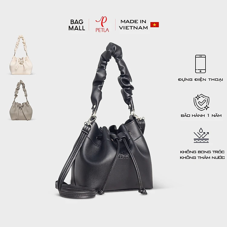 Túi đeo chéo da nữ dây rút thời trang LN09