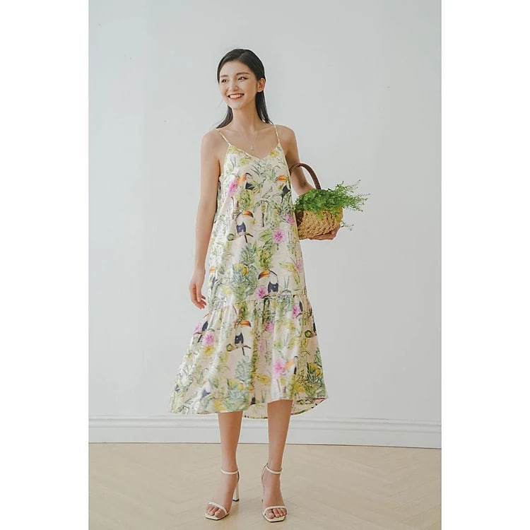 Đầm Suông Đuôi Cá 2 Dây De Leah