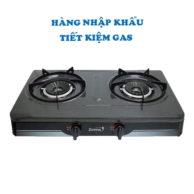 BẾP GAS ĐÔI ZENNE KLS 206 - HÀNG NHẬP KHẨU - TIẾT KIỆM GAS