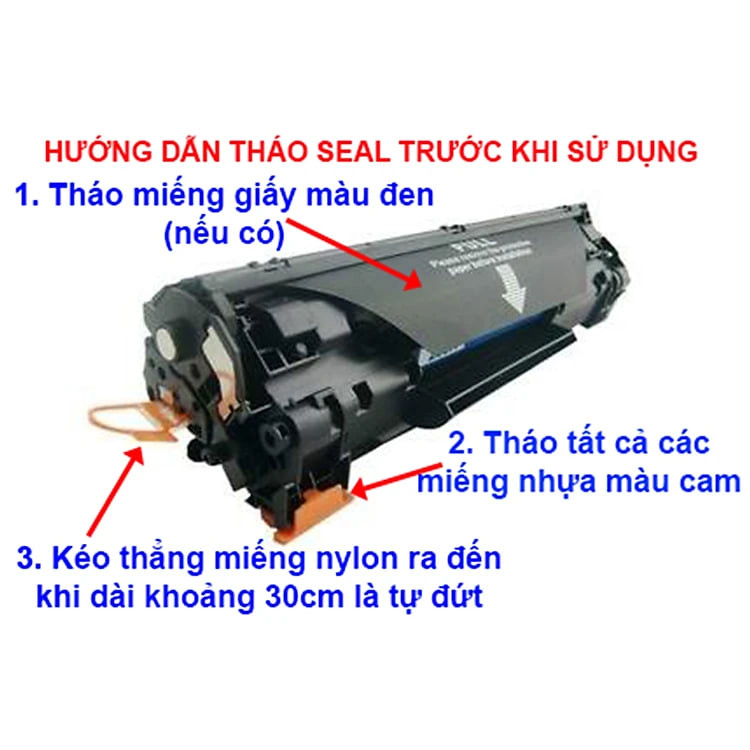 Hộp mực cho máy in HP 135a / 135w (có chip) hàng nhập khẩu - Dành cho máy in HP Laser MFP 135a / 135w - Cartridge 107A / W1107A mới 100% [Full Box]