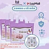 [COMBO 3] Tã dán / Bỉm dán cho bé sơ sinh thương hiệu Miracle Baby , chất liệu tơ tằm mềm mại thông thoáng da bé có 5 size S/M/L/XL/XXL