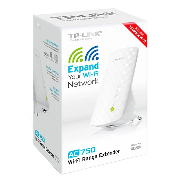 Bộ Kích Sóng Wifi Repeater Băng Tần Kép AC750 TP-Link RE200 - Hàng Chính Hãng