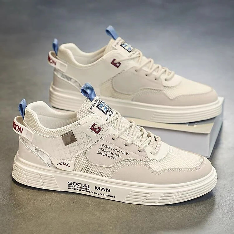 Giày Thể Thao Sneakers, Giày Nam Phối Da Lộn G08