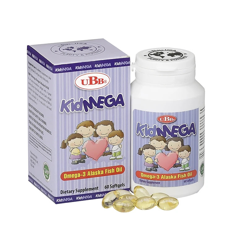 Thực Phẩm Chức Năng - UBB KIDMEGA - Bổ não, mắt, tim mạch cho trẻ em