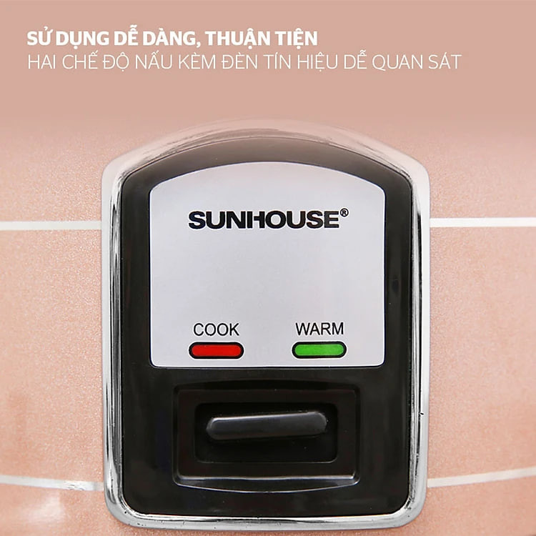 Nồi Cơm Điện Nắp Rời Sunhouse SHD8105 (1.2L) - Hàng chính hãng