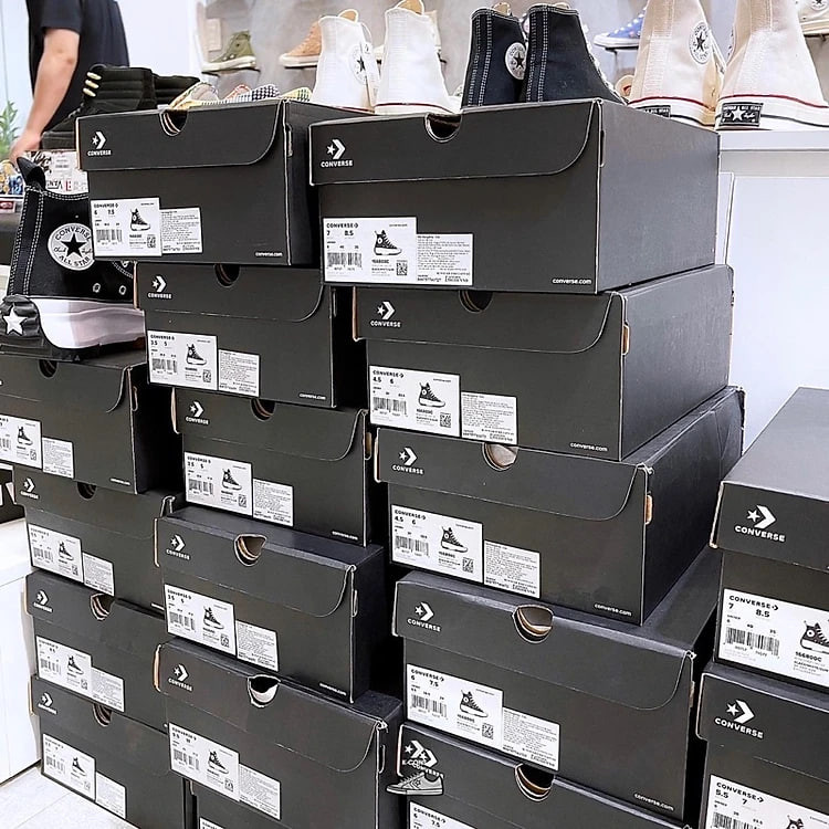 Run Star Hike Black High Top | Giày Converse Thể Thao Đế Cao 166800C