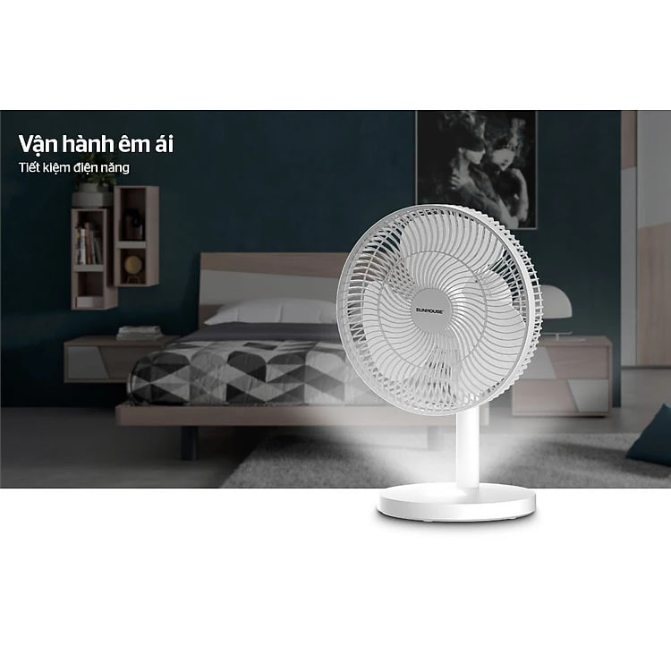 Quạt Sạc Tích Điện Sunhouse SHD7115 - Hàng Chính Hãng