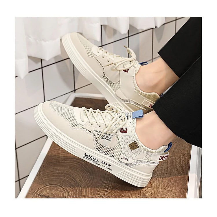 Giày Thể Thao Sneakers, Giày Nam Phối Da Lộn G08