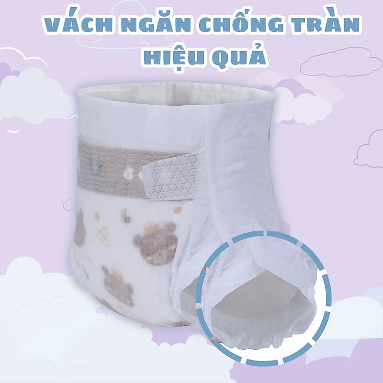 [COMBO 3] Tã dán / Bỉm dán cho bé sơ sinh thương hiệu Miracle Baby , chất liệu tơ tằm mềm mại thông thoáng da bé có 5 size S/M/L/XL/XXL