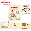 [Phiên bản Rắn vàng giới hạn] Tã quần Huggies Skin Perfect Mega Jumbo L88+4 với 2 vùng thấm giảm kích ứng da