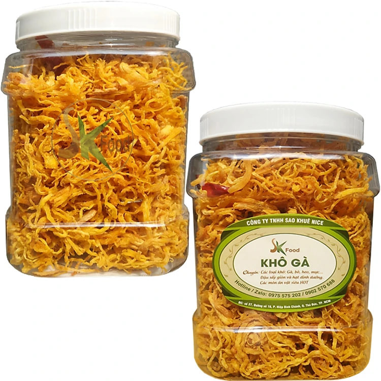 1KG KHÔ GÀ BƠ TỎI ĐẶC BIỆT THƯƠNG HIỆU SK FOOD