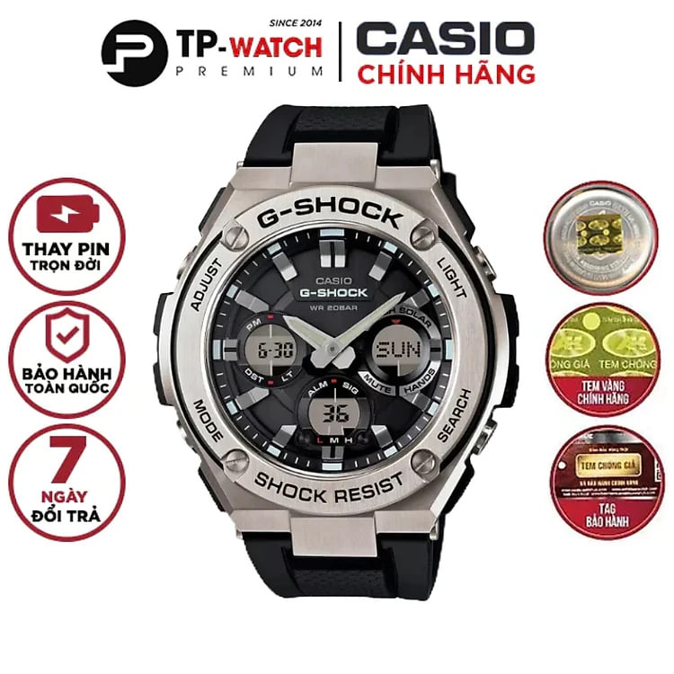 Đồng Hồ Nam Casio G-SHOCK GST-S110-1A chính hãng